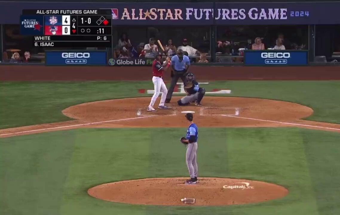 Spencer Jones repping number 93 for the futures game yesterday