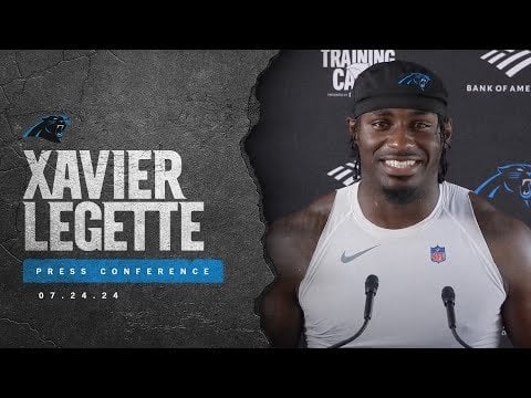 Xavier Legette gives self evaluation after practice