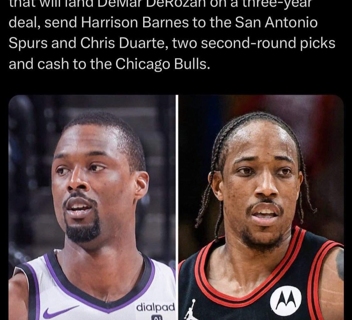 Derozan traded to the kings, does this force the lakers into trading with us for Jerami Grant?