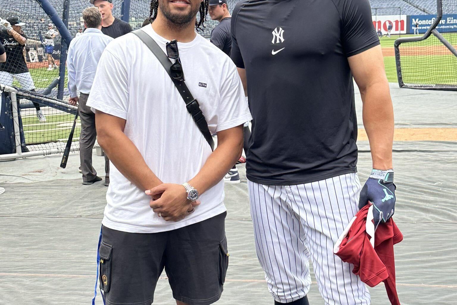 JALEN BRUNSON AND AARON JUDGE LINK UP