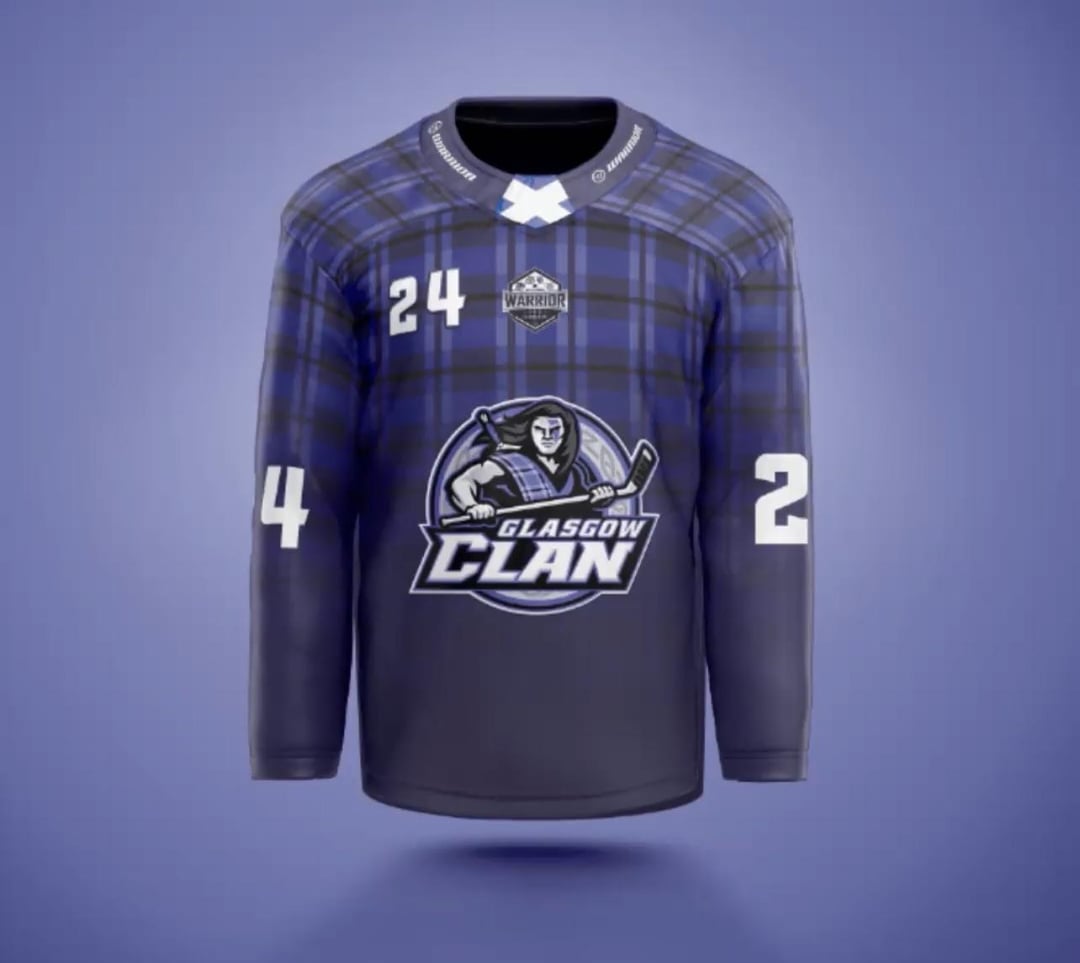 Glasgow Clan (🏴󠁧󠁢󠁳󠁣󠁴󠁿) reveal their 2024 pre-season jersey