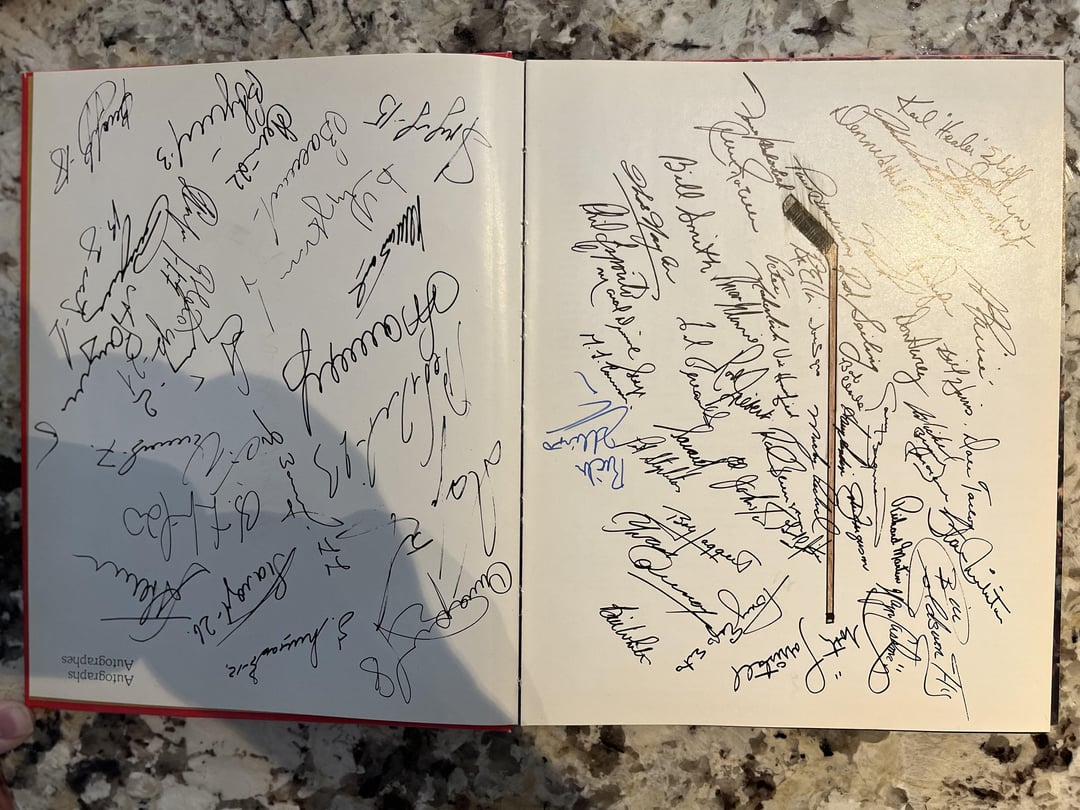 A book my dad got today of the 1972 Summit Series