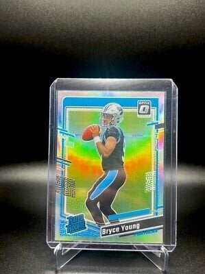 2023 Panini Donruss Optic Football Bryce Young Silver Holo Prizm Rated Rookie 🔥
