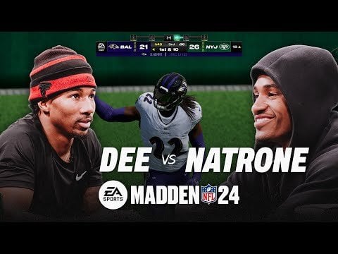 Dee Alford and Natrone Brooks go head-to-head in Madden 24 | Atlanta Falcons
