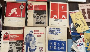 Yard sale find today, two boxes of hockey books that belonged to a high level coach from 1950s to 80s.