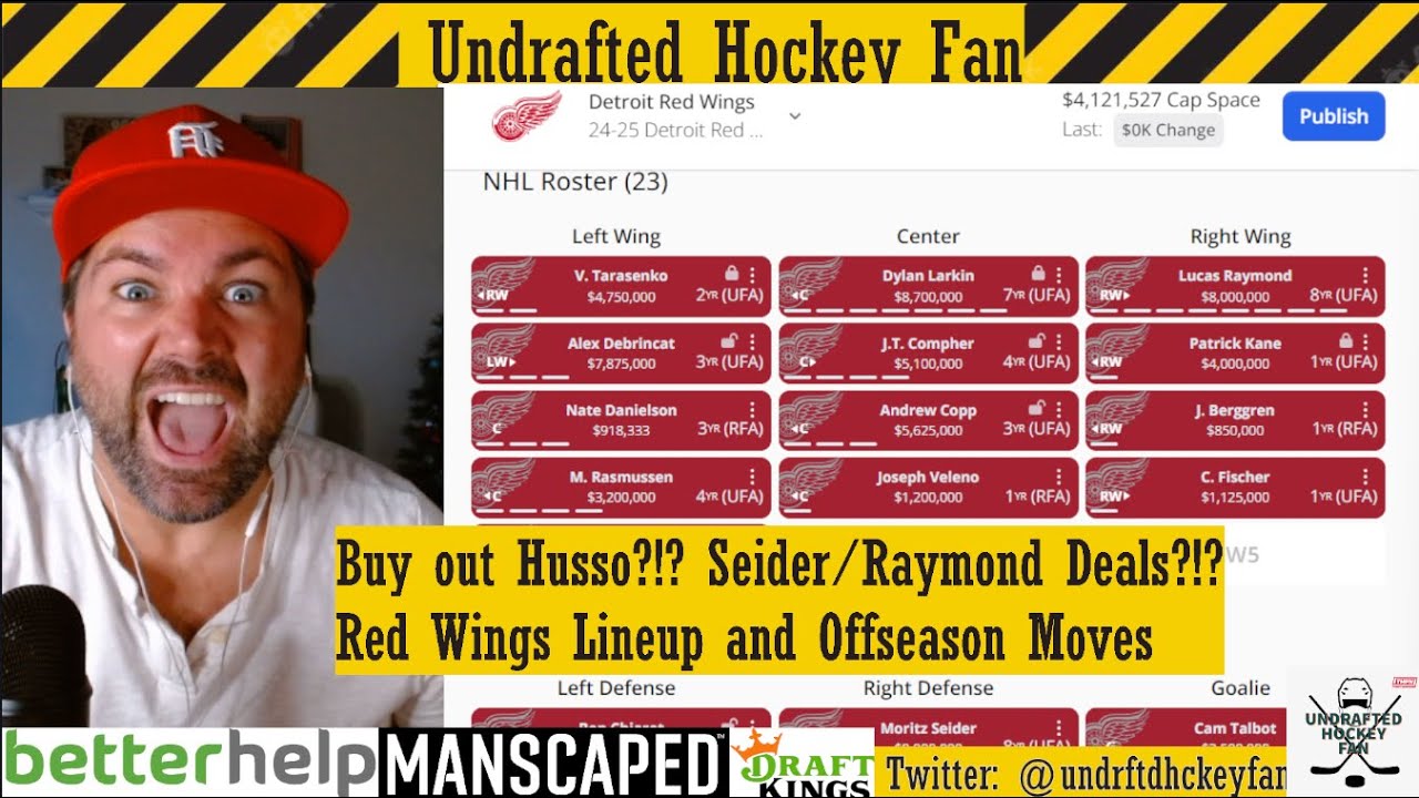 2024-25 Detroit Red Wings Lineup and Offseason Review