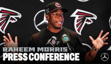 Raheem Morris excited for Atlanta Falcons progress ahead of open practice at Mercedes-Benz Stadium