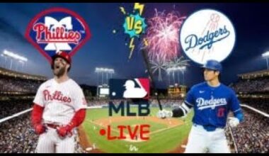 EN VIVO: PHILADELPHIA PHILLIES VS LOS ANGELES DODGERS | DODGERS EN VIVO HOY| MLB LIVE | PLAY BY PLAY