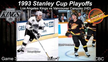 1993 Los Angeles Kings Vs Vancouver Canucks Game 3 (HD CBC)