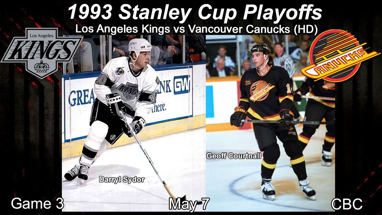 1993 Los Angeles Kings Vs Vancouver Canucks Game 3 (HD CBC)