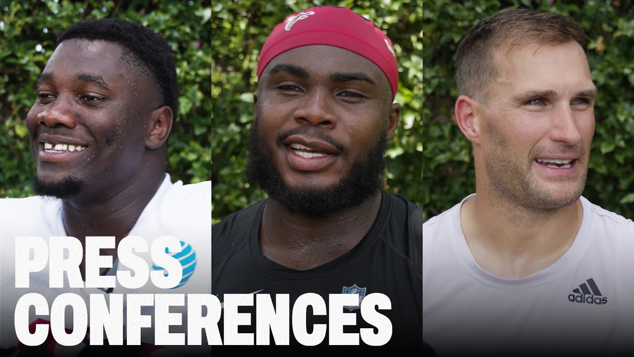 Kirk Cousins, Grady Jarrett and Ruke Orhorhoro talk after day 2 of joint practices | Atlanta Falcons