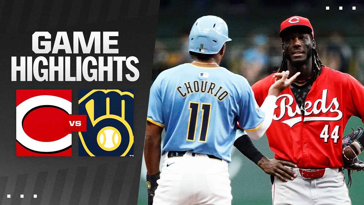 Reds vs. Brewers Game Highlights (8/9/24) | MLB Highlights
