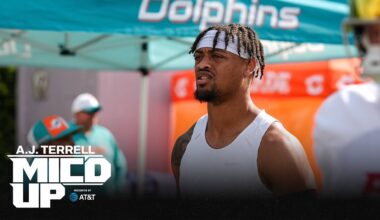 A.J. Terrell is Mic'd Up during joint practice with the Miami Dolphins | Atlanta Falcons | NFL