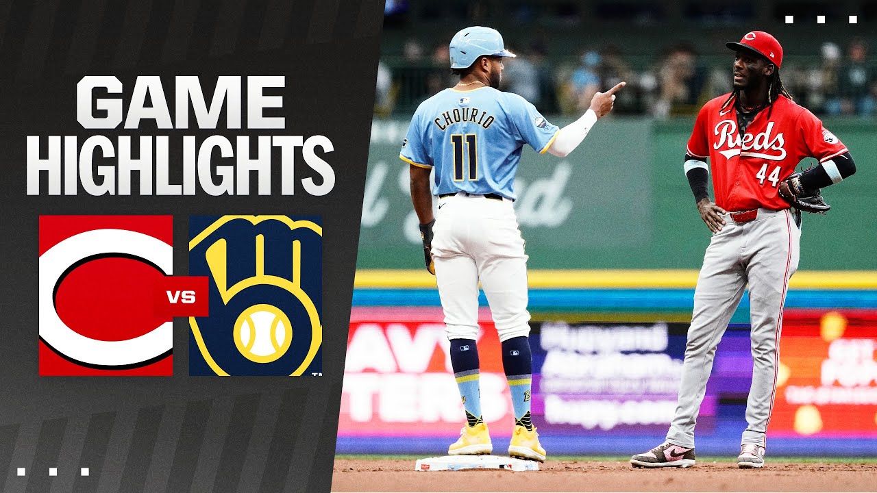 Reds vs. Brewers Game Highlights (8/10/24) | MLB Highlights