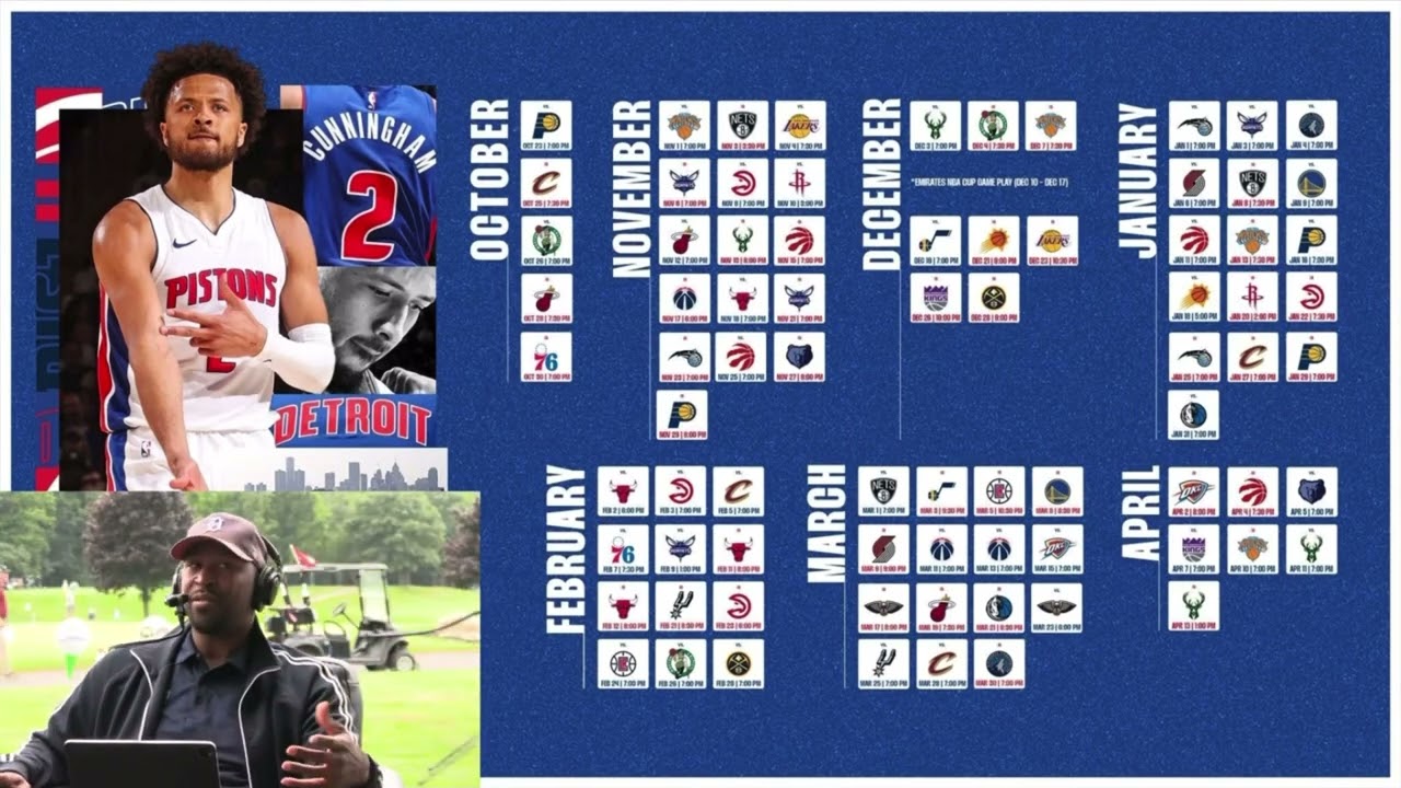 BREAKDOWN: Detroit Pistons Schedule Release