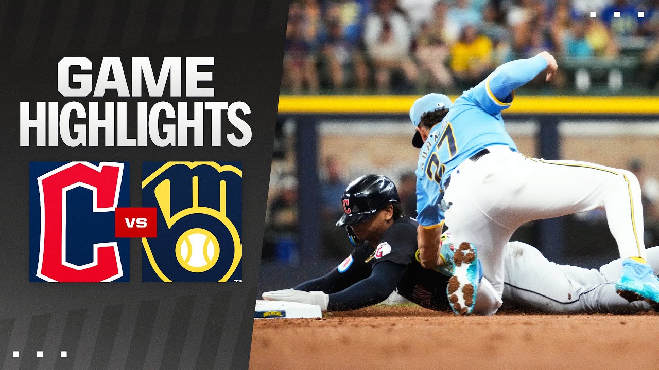 Guardians vs. Brewers Game Highlights (8/17/24) | MLB Highlights