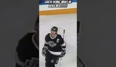 GRETZKY SHOWS NO MERCY!!!!!! #torontomapleleafs #losangeleskings #waynegretzky #youtubeshorts