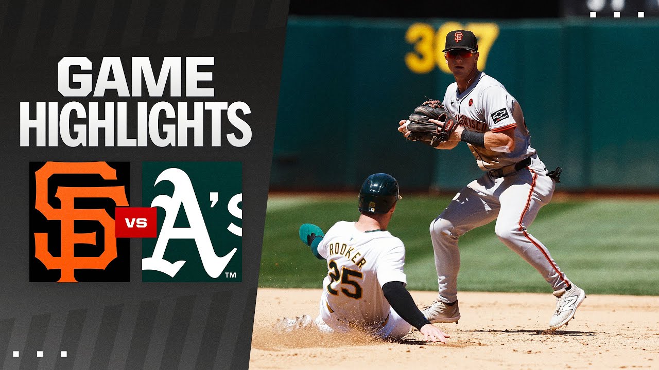 Giants vs. A's Game Highlights (8/18/24) | MLB Highlights