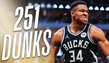 EVERY Dunk From The NBA's League Leader Giannis Antetokounmpo (251 DUNKS)