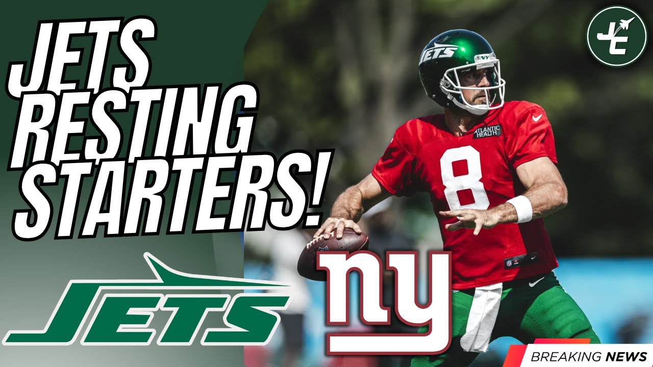 Robert Saleh: NO Starters In Preseason Finale! | New York Jets vs New York Giants