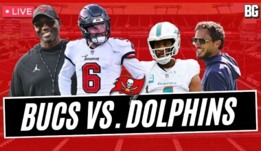 Tampa Bay Buccaneers Welcome Miami Dolphins for Joint Practice | Bucs Roster Construction