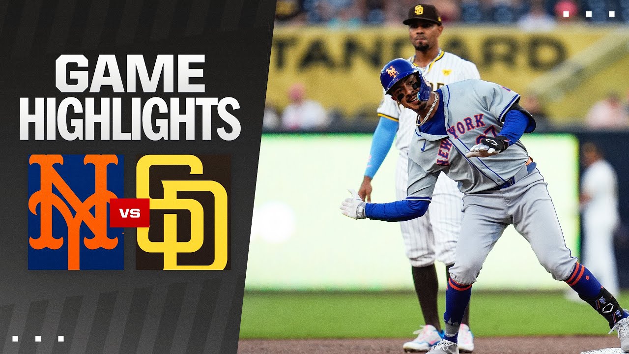 Mets vs. Padres Game Highlights (8/22/24) | MLB Highlights