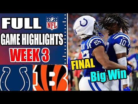 Indianapolis Colts vs Cincinnati Bengals FULL GAME Week 3 4th-Qtr | NFL Highlights Today (8/22/24)