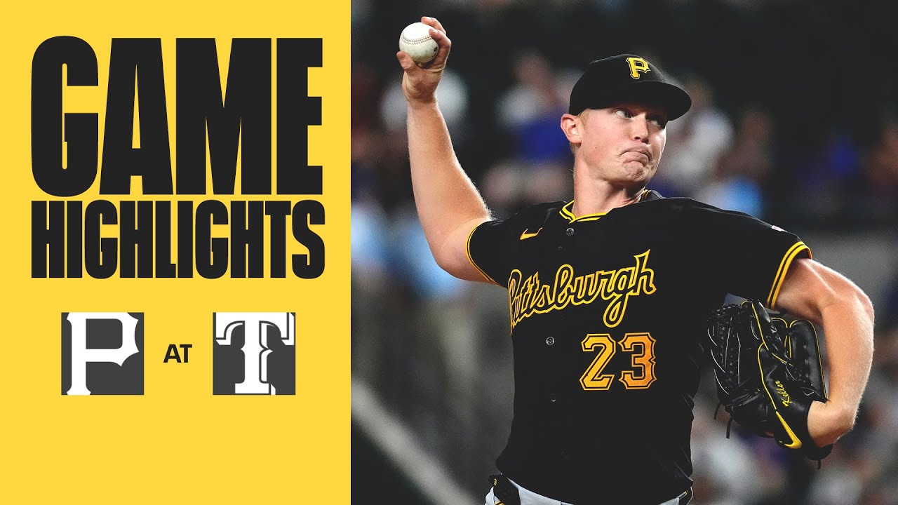 Mitch Keller Throws 7+ Scoreless Innings in Win | Pirates vs. Rangers Highlights (8/20/24)