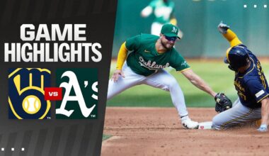 Brewers vs. A's Game Highlights (8/24/24) | MLB Highlights