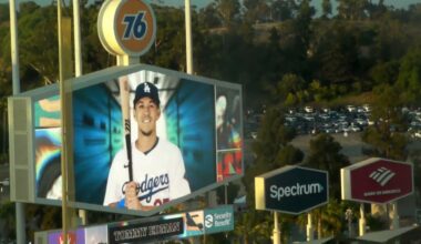 Los Angeles Dodgers starting lineups at Dodger Stadium  8/23/24