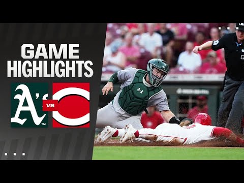 A's vs. Reds Game Highlights (8/27/24) | MLB Highlights