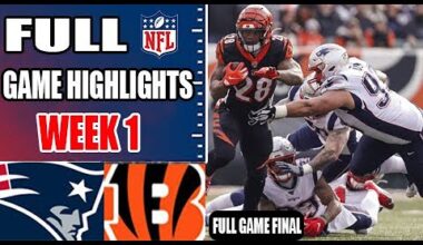 New England Patriots vs Cincinnati Bengals [FULL GAME] WEEK 1 | NFL Highlights 2024