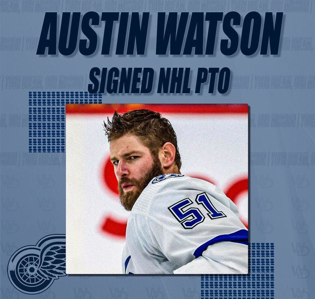 Austin Watson has accepted a Professional Tryout Offer with the Detroit Red Wings for training camp