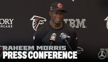 Raheem Morris initial 53-man roster Press Conference | Atlanta Falcons
