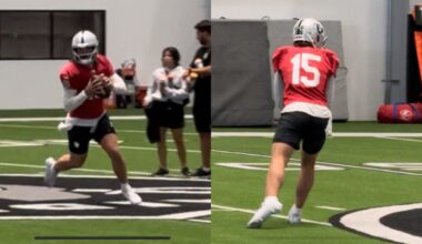GARDNER MINSHEW SHOWCASES ROLL-OUT PASSING ABILITY; GIVES RAIDERS MOBILITY BOOST AT QUARTERBACK