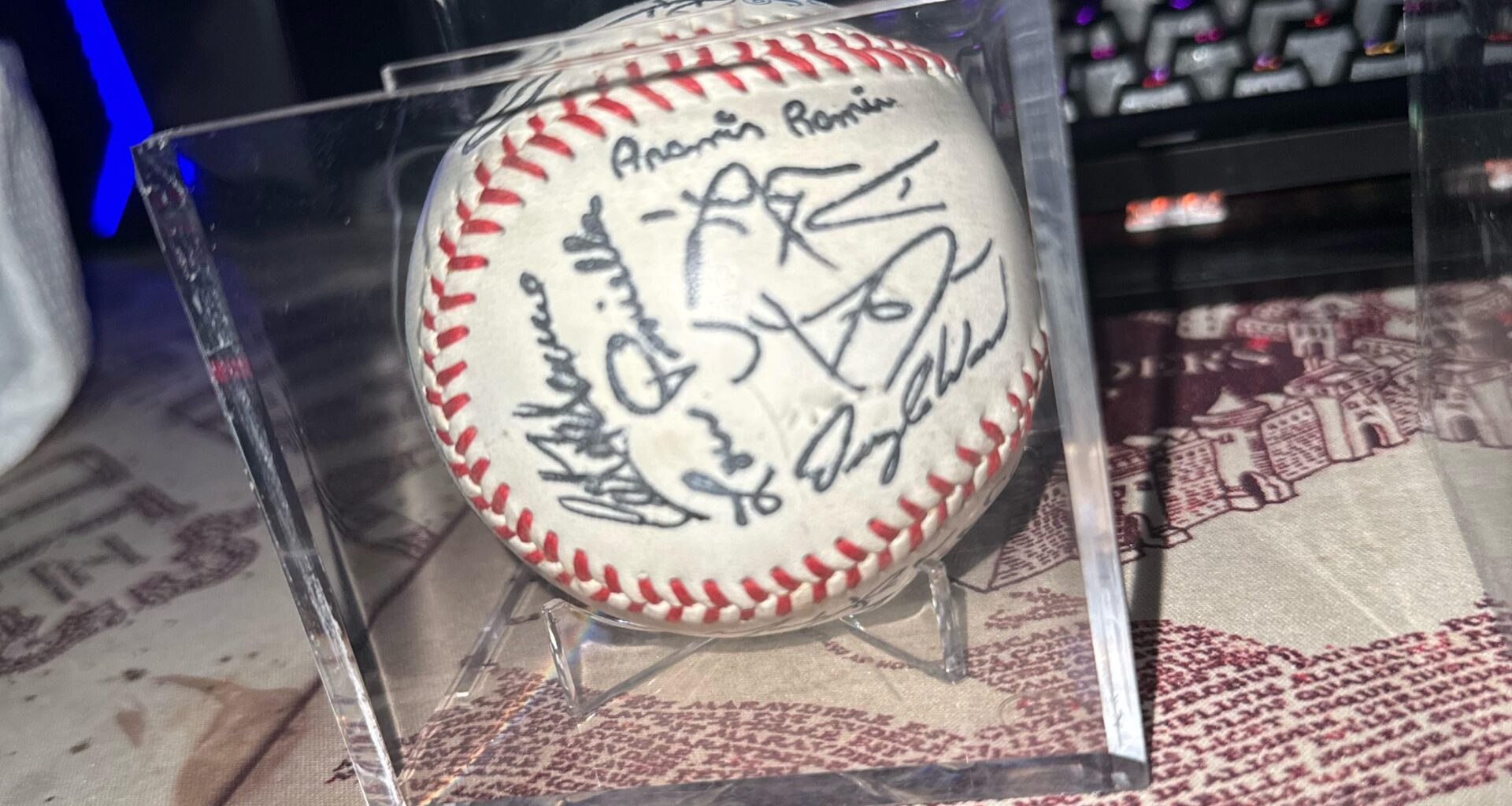 A ball I’ve had since I was 12. Got the 2008 Cubs team to sign it