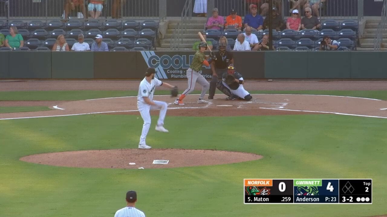 [Gwinnett Stripers] What a night from Ian Anderson: 6 IP | 3 H | 0 R | 2 BB | 7 K
