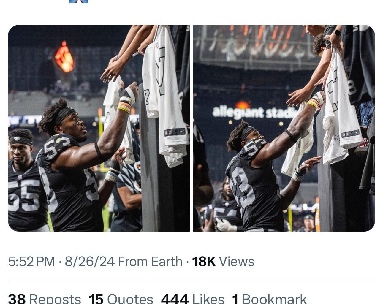 Appears UDFA LB Amari Gainer has made #Raiders 53 man roster.