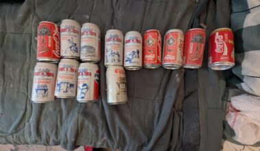 Purchasing a house today and found these commemorative cans from the early '90s