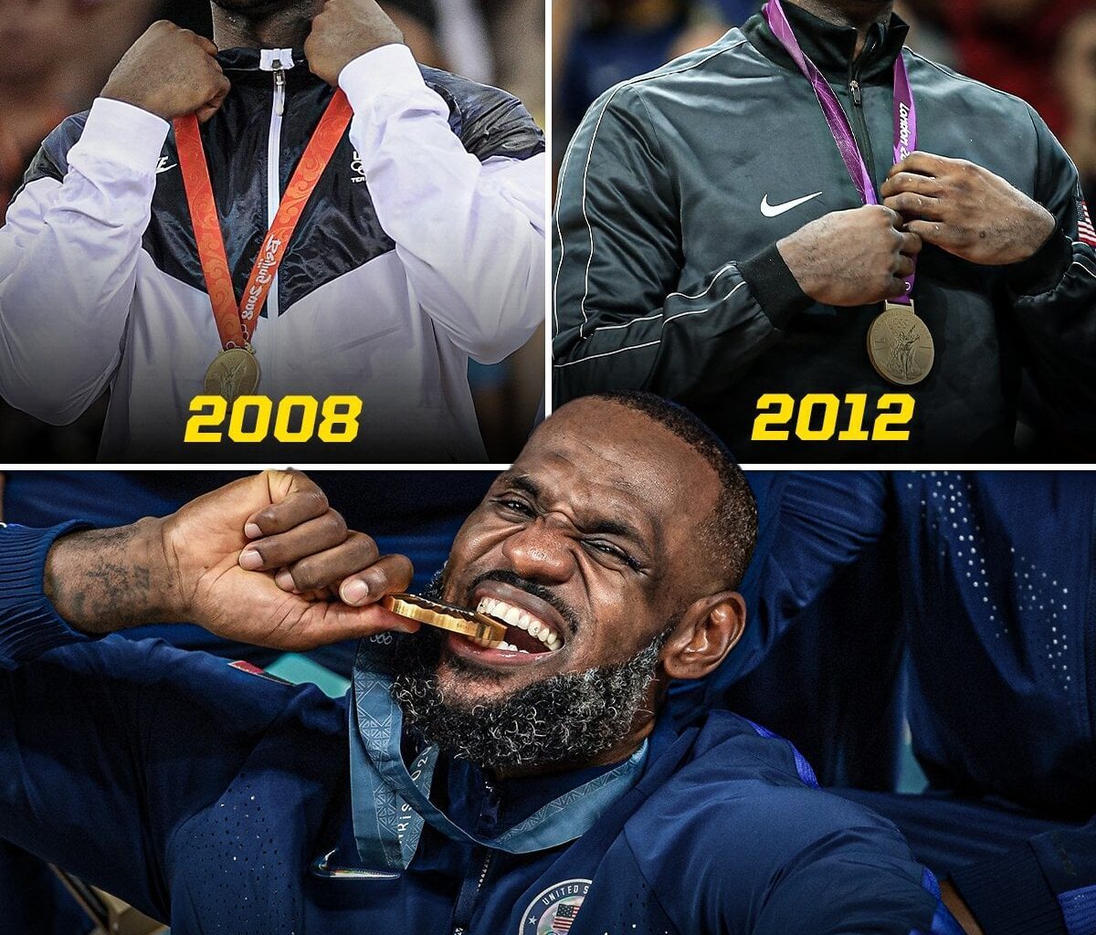 LeBron is the first men's basketball player to win an Olympic gold medal in 3 different decades