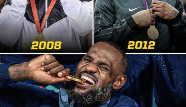 LeBron is the first men's basketball player to win an Olympic gold medal in 3 different decades