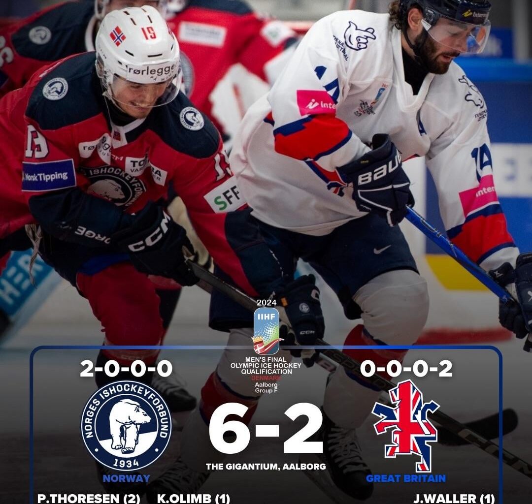 Olympic qualifying: Norway defeat Great Britain who now go 76 years without Olympic qualification….🙁