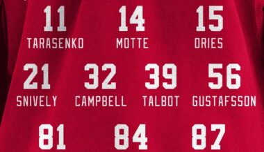 Detroit Red Wings: New numbers just dropped! ⤵️
