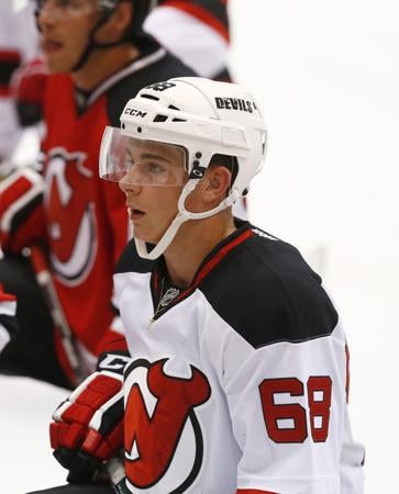 Matty Gaudreau at Devils camp in 2015