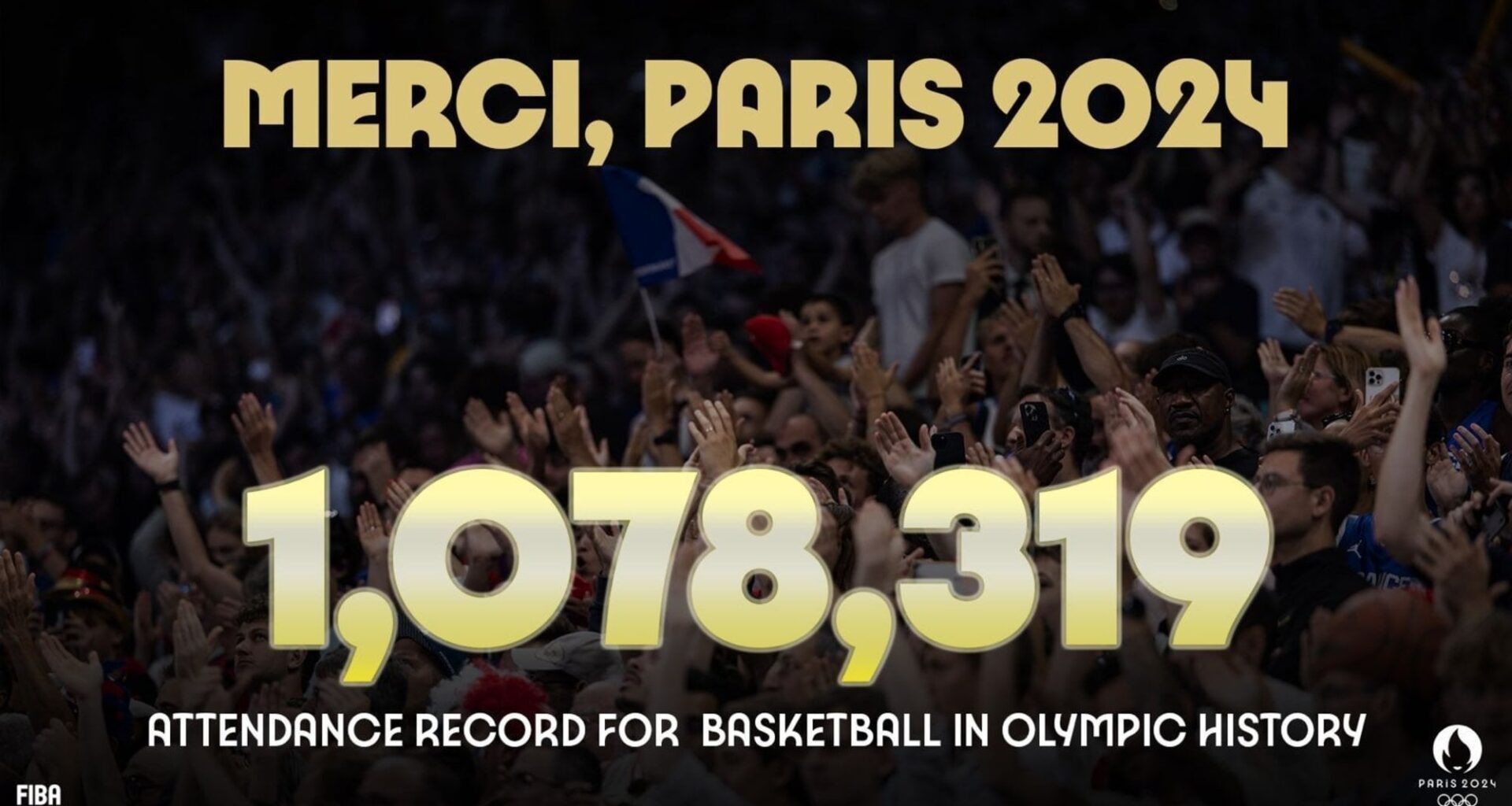 [FIBA]Record-breaking attendance at the Olympic Basketball Tournaments Paris 2024