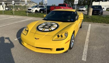 I saw a Corvette which had a hood autographed by Bobby Orr
