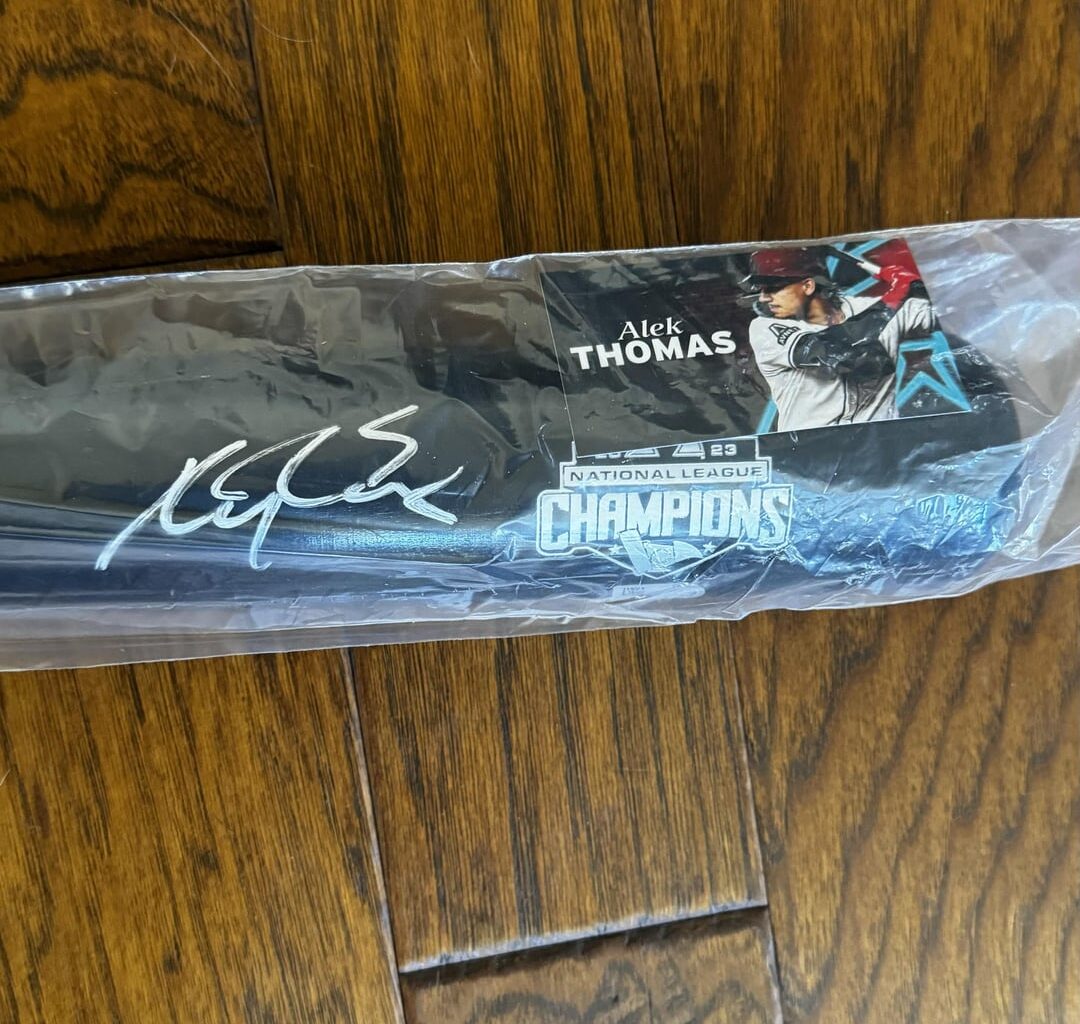 Alek Thomas Signed Bat