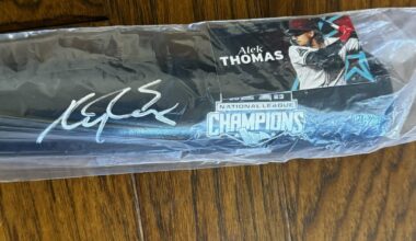 Alek Thomas Signed Bat