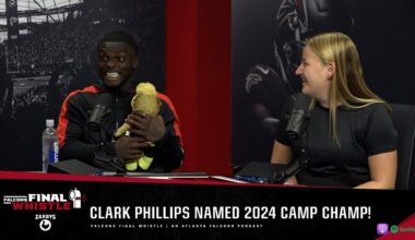 Clark Phillips crowned 2024 Camp Champ! | Falcons Final Whistle Podcast