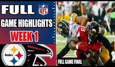 Pittsburgh Steeler vs Atlanta Falcons WEEK 1 FULL GAME | NFL Highlights 2024
